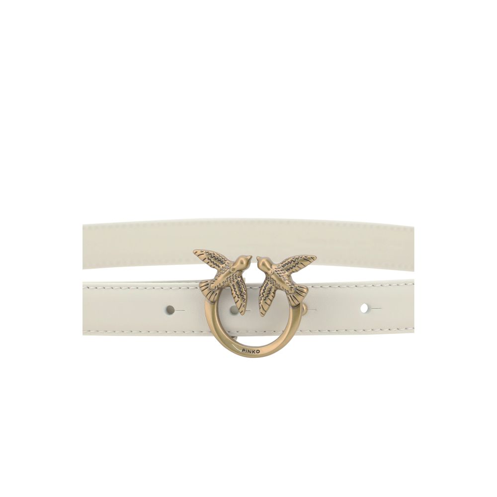 White Calf Leather Bos Taurus Regular Belt