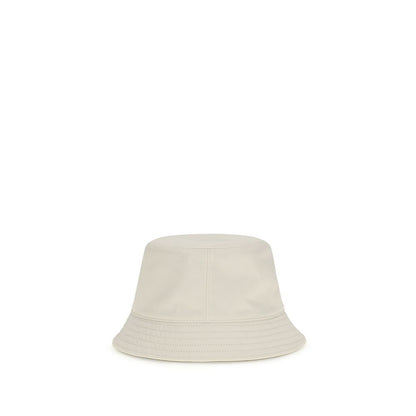 White Polyester Bucket Hat