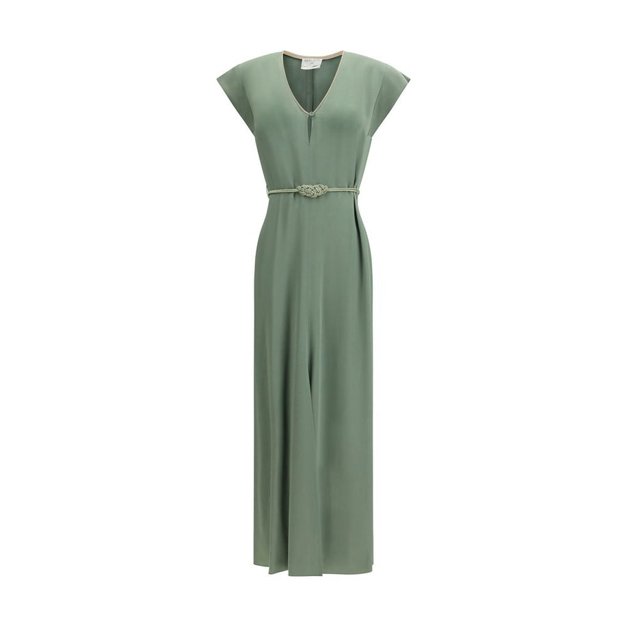 Bicolor Viscose Casual Dress