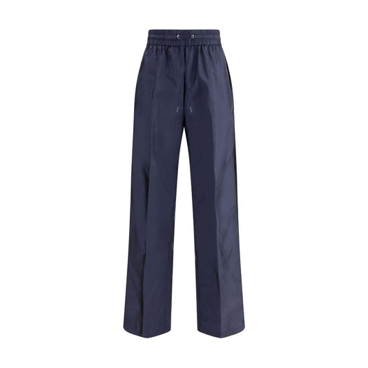Blue Recycled Polyamide Casual Pants