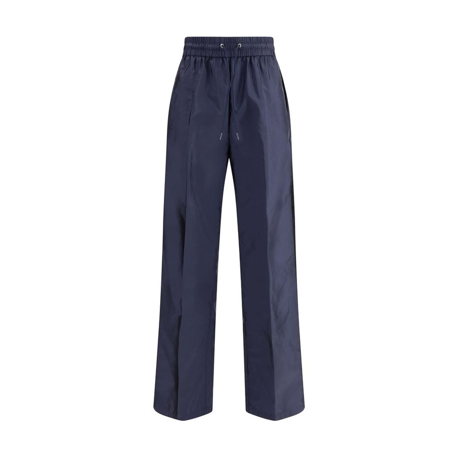 Blue Recycled Polyamide Casual Pants