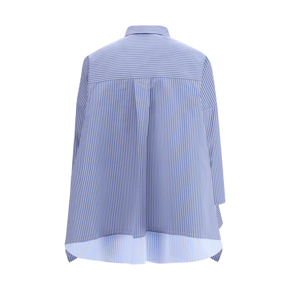 Blue Cotton Pattern Shirt