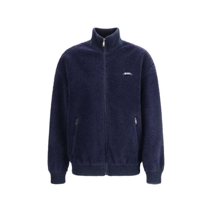 Blue Polyamide Full-Length Jacket