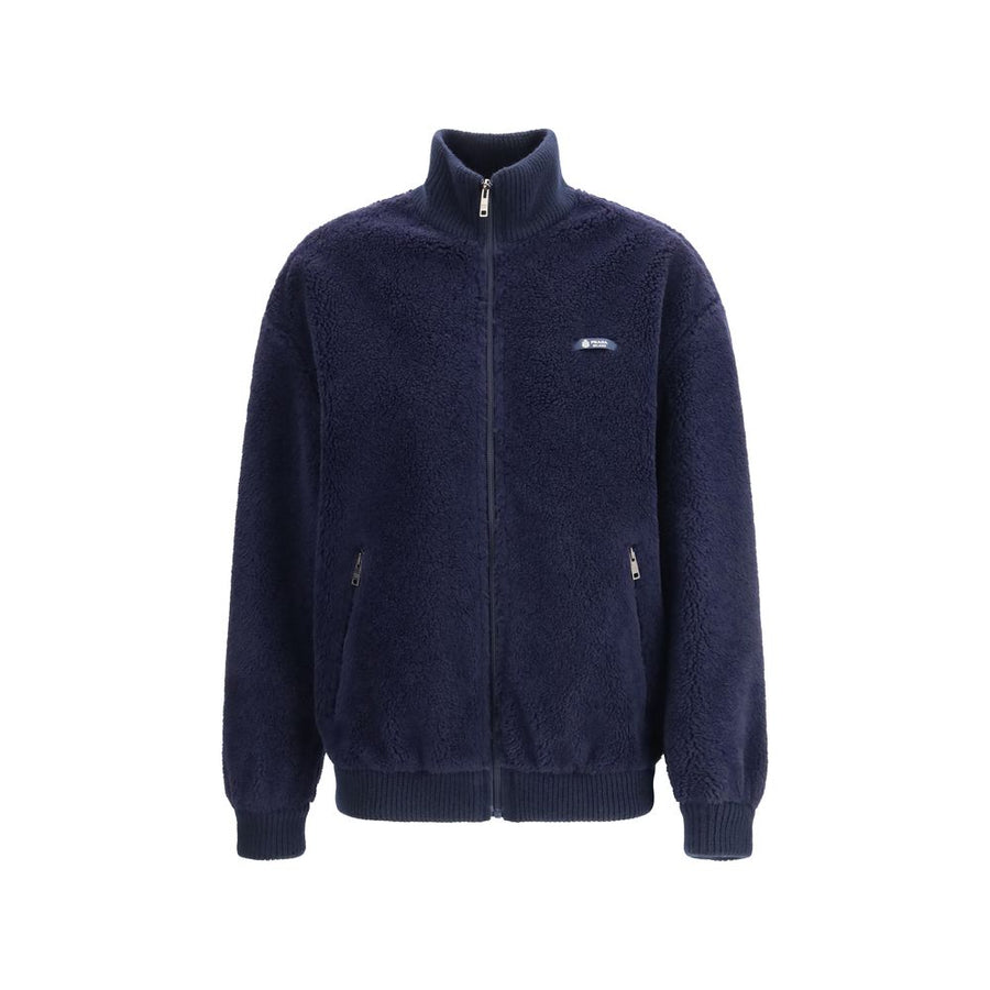 Blue Polyamide Full-Length Jacket