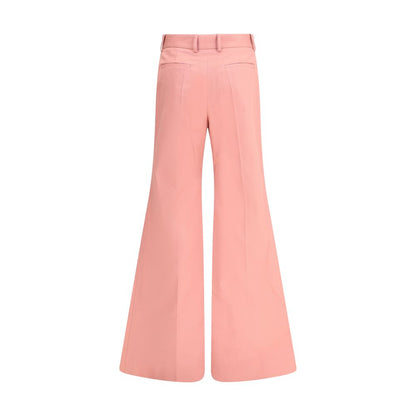 Multicolor Cotton Flared Pants