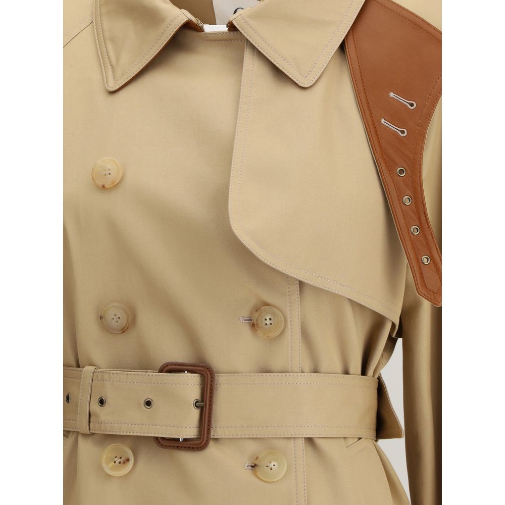 Beige Cotton Coat