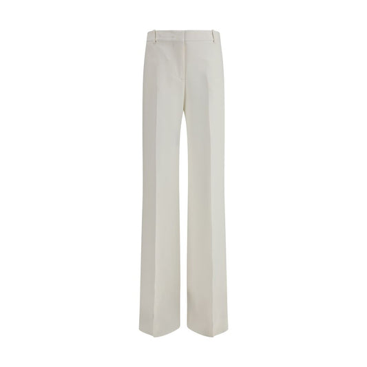 White Viscose Casual Pants