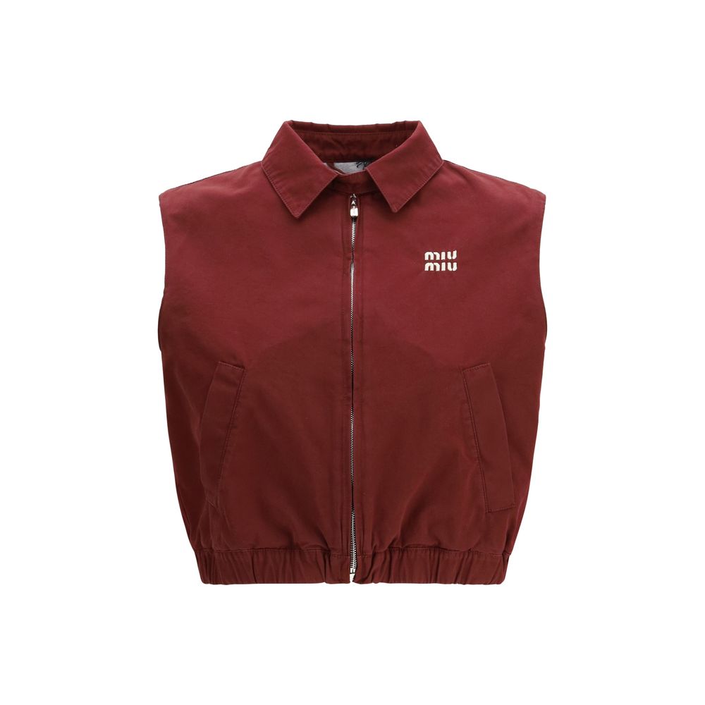 Bordeaux Cotton Jackets And Coat