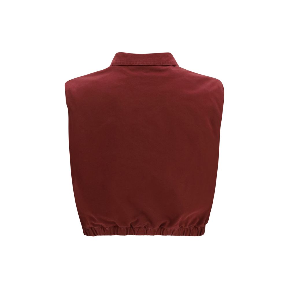 Bordeaux Cotton Jackets And Coat