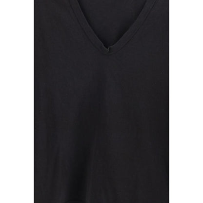 Black Cotton Long Sleeve T-Shirt