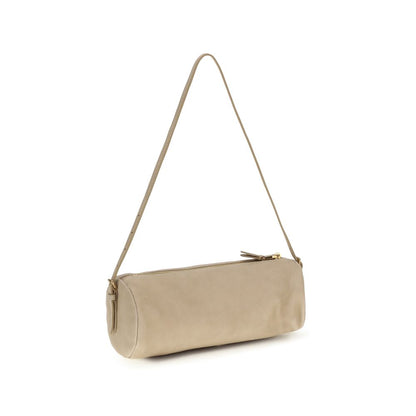 Beige Calf Leather Bos Taurus Shoulder Bag