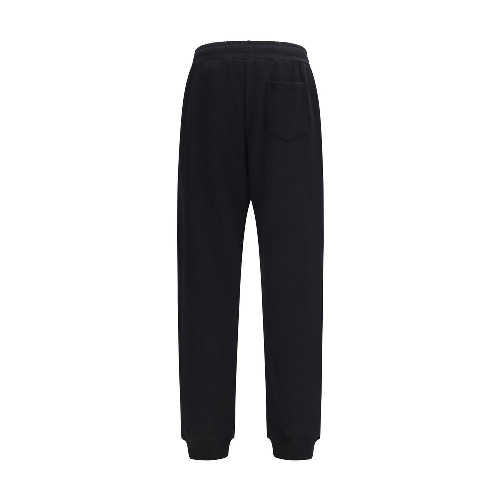 Black Cotton Casual Pants