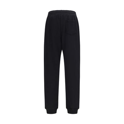 Black Cotton Casual Pants