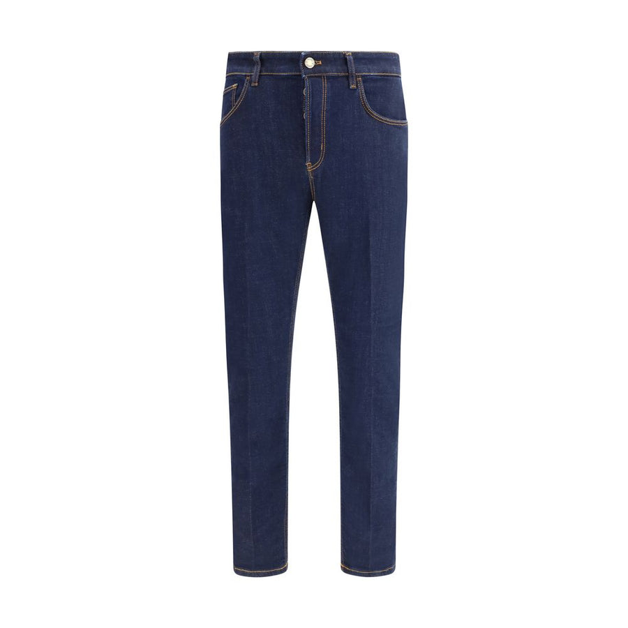 Blue Cotton Jeans Denim