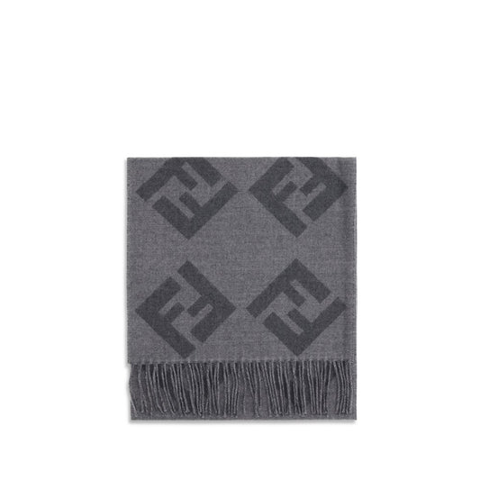 Gray Wool Scarf