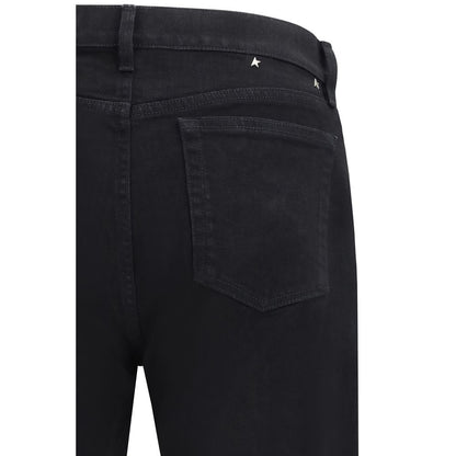 Black Cotton Slim Fit Jeans
