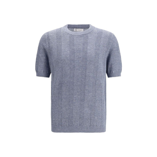 Blue Linen T-Shirt