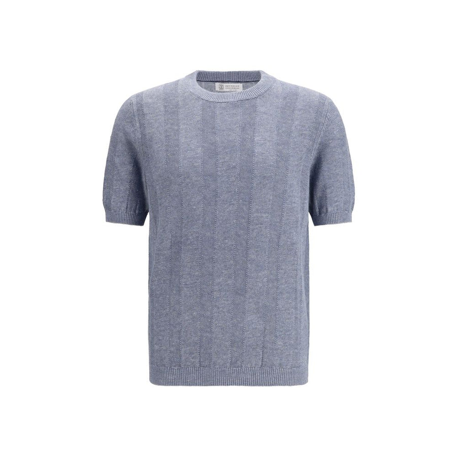 Blue Linen T-Shirt
