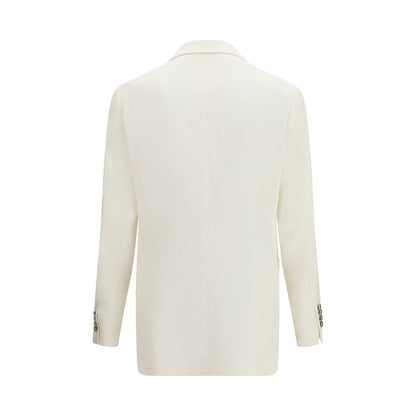 White Linen Blazer