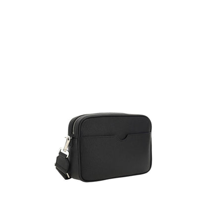Black Cotton Shoulder Bag