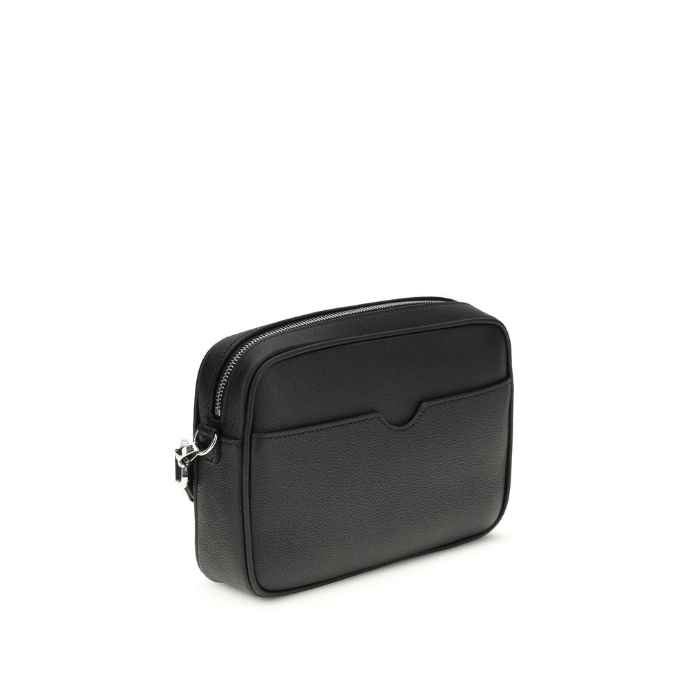 Black Cotton Shoulder Bag