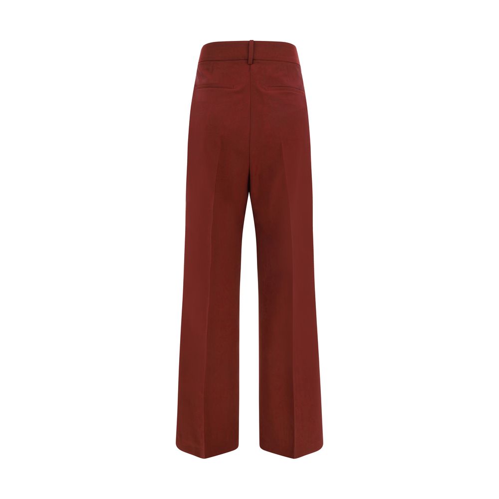 Multicolor Polyester Flared Pants
