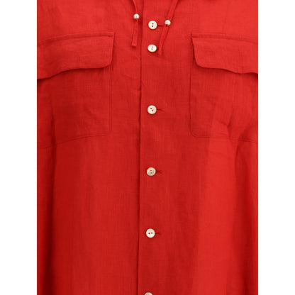 Multicolor Linen Dress Shirt