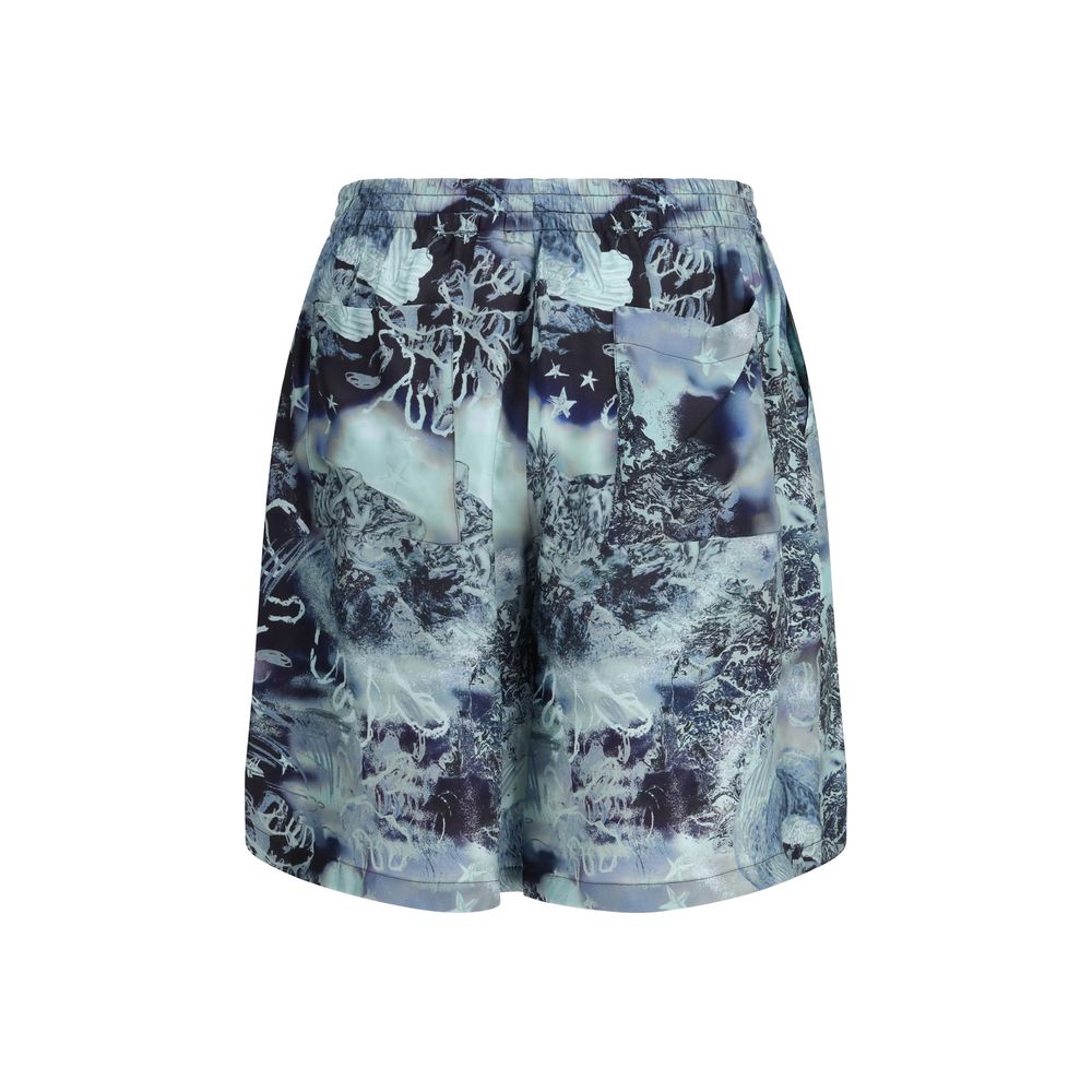 Multicolor Viscose Shorts