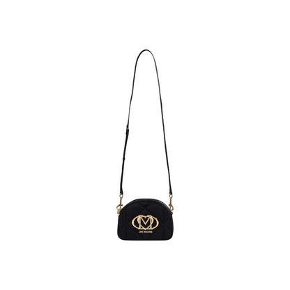 Black Suede Leather Handbag