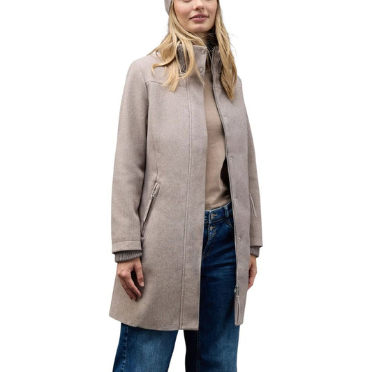 Gray Polyester Coat