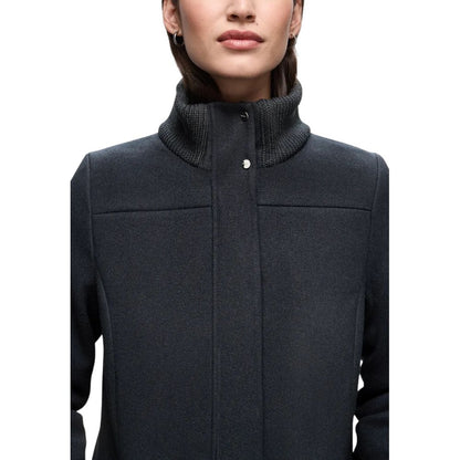 Blue Polyester Coat