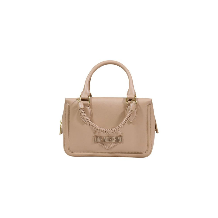 Beige Polyethylene Handbag