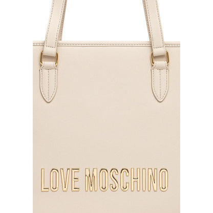 Beige Polyethylene Handbag