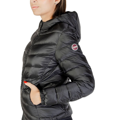 Black Polyamide Full-Length Jacket