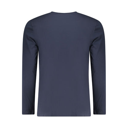 Blue Cotton Men's T-Shirt