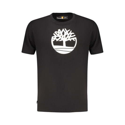 Black Cotton Men's T-Shirt