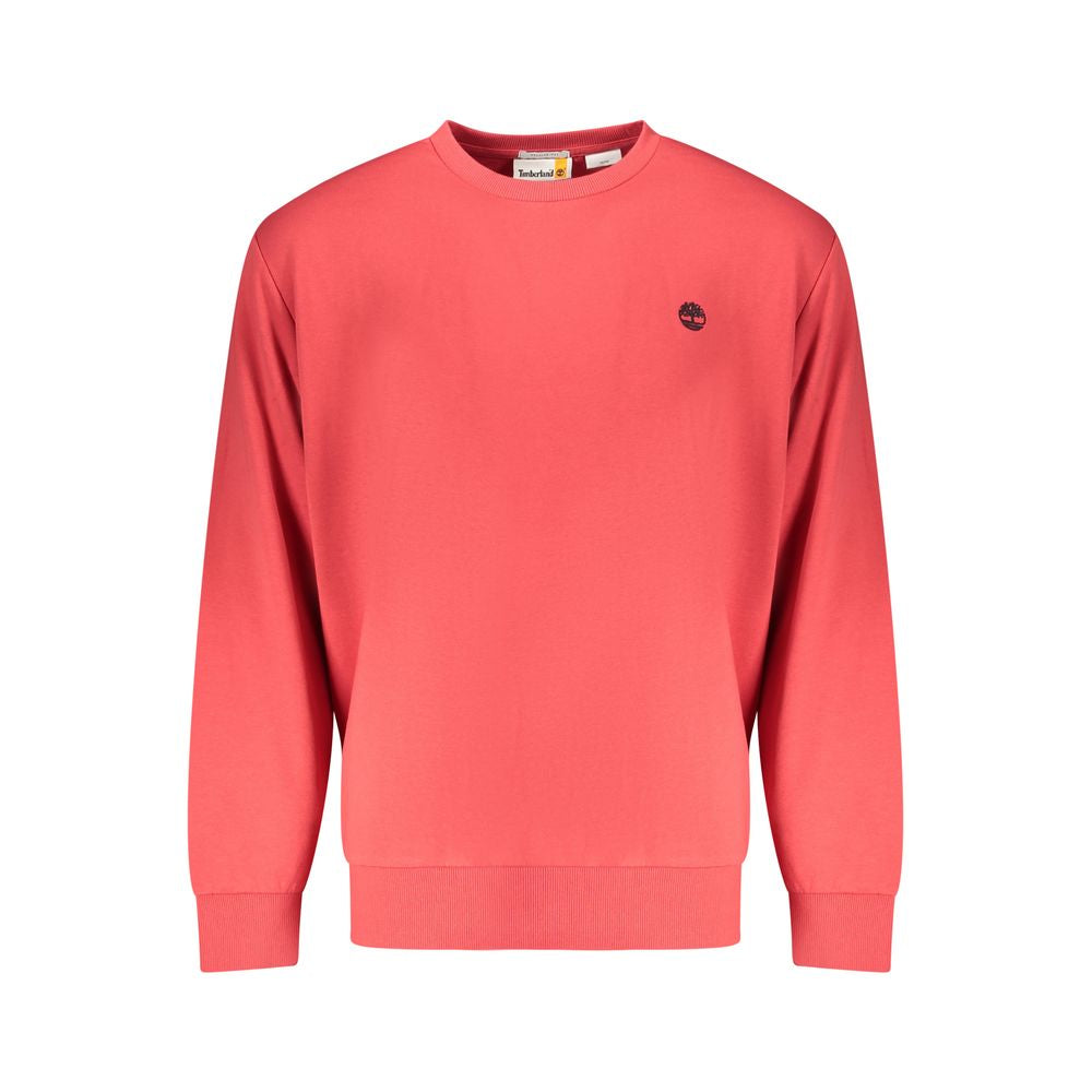 "Red Cotton Men Sweatshirt"