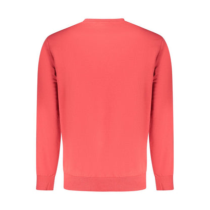 "Red Cotton Men Sweatshirt"