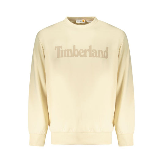 Beige Cotton Men Sweatshirt