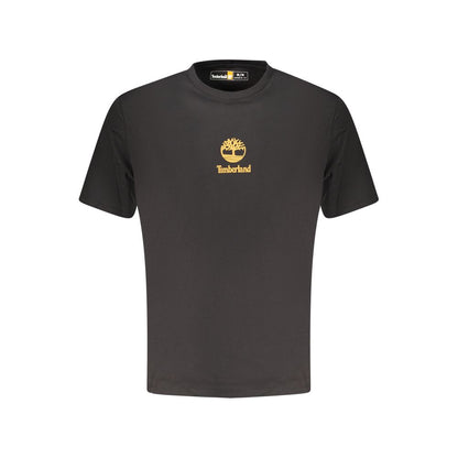 Black Cotton Men's T-Shirt