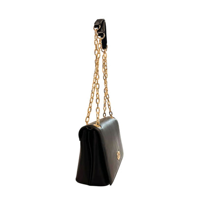 Black PU Women Crossbody Bag