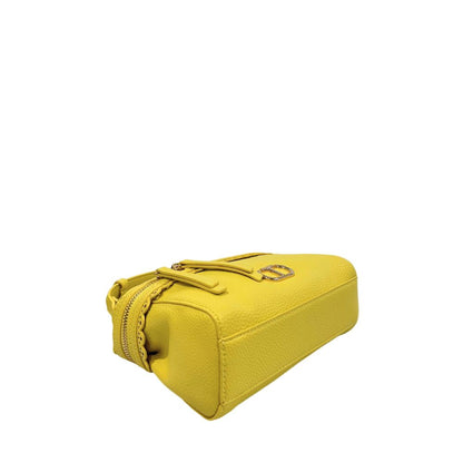 Yellow PU Women Handbag