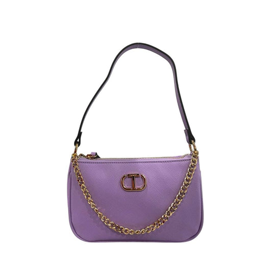 Purple PU Women Shoulder Bag
