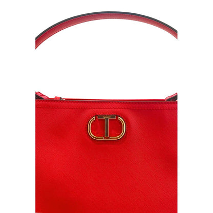 Red PU Women Handbag
