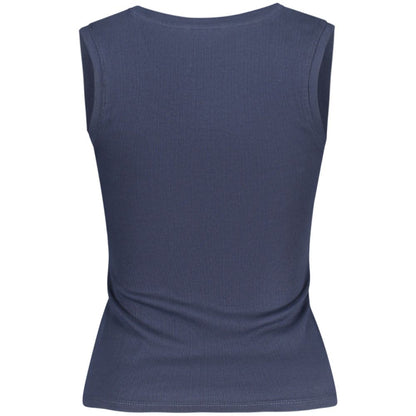 Blue Cotton Women's Tank Top