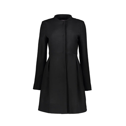 Black Virgin Wool Coat
