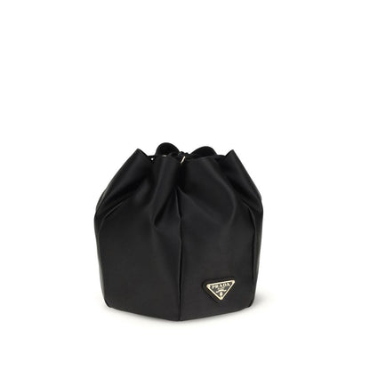 Black Silk Backet Bag