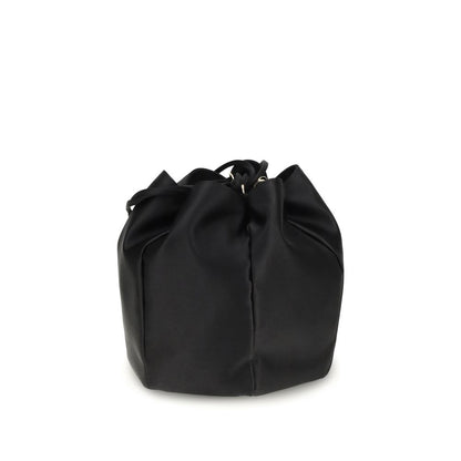 Black Silk Backet Bag
