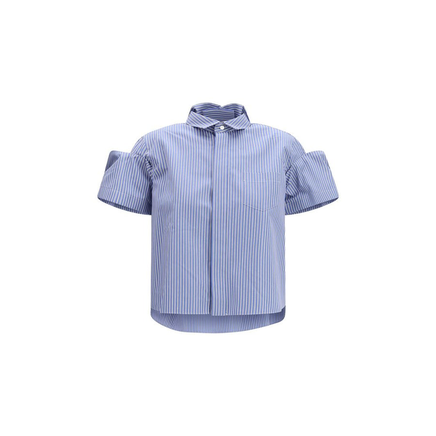 Blue Polyester Shortsleeve Shirt