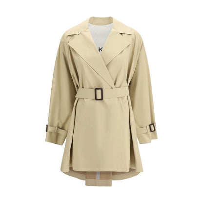Beige Cotton Trench Coat